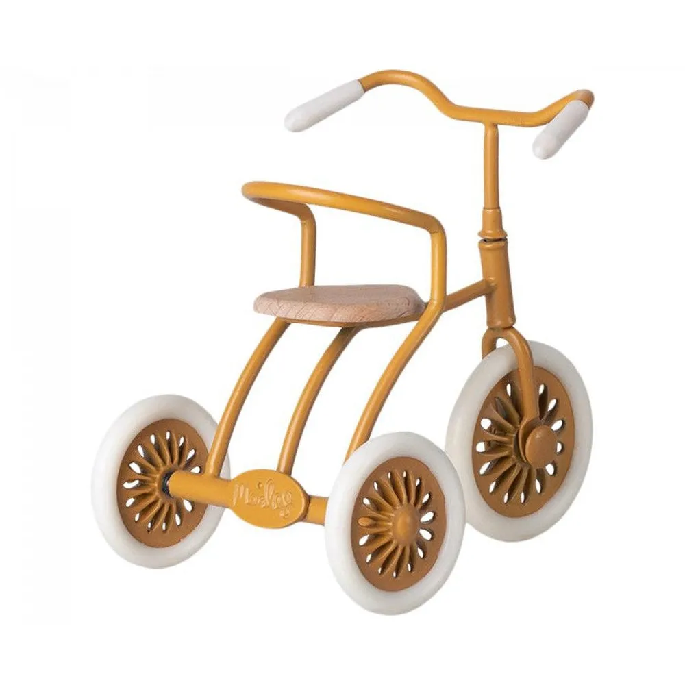 Maileg abri a tricycle for mouse - ochre