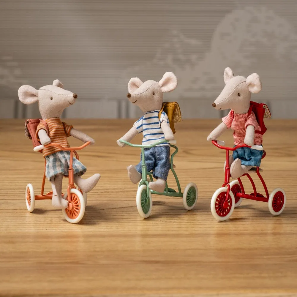 Maileg abri a  tricycle for mouse - red 2024