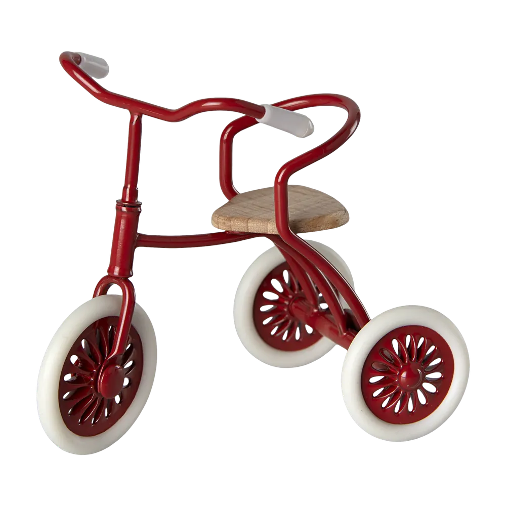 Maileg abri a  tricycle for mouse - red 2024