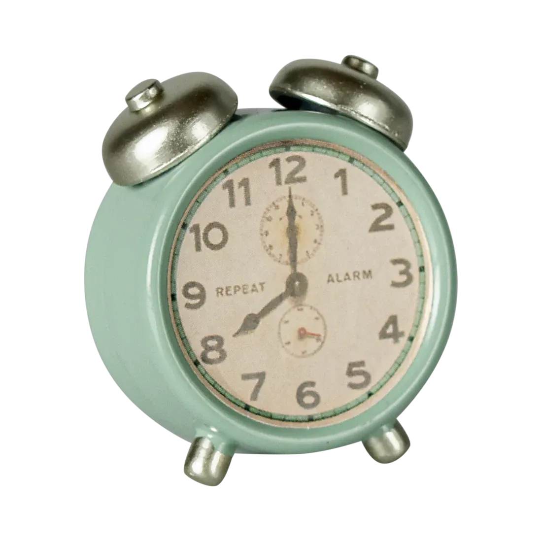Maileg alarm clock for mouse - mint