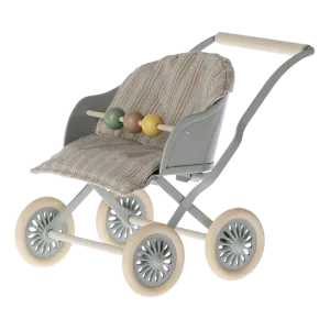 Maileg baby mouse stroller - blue 2024