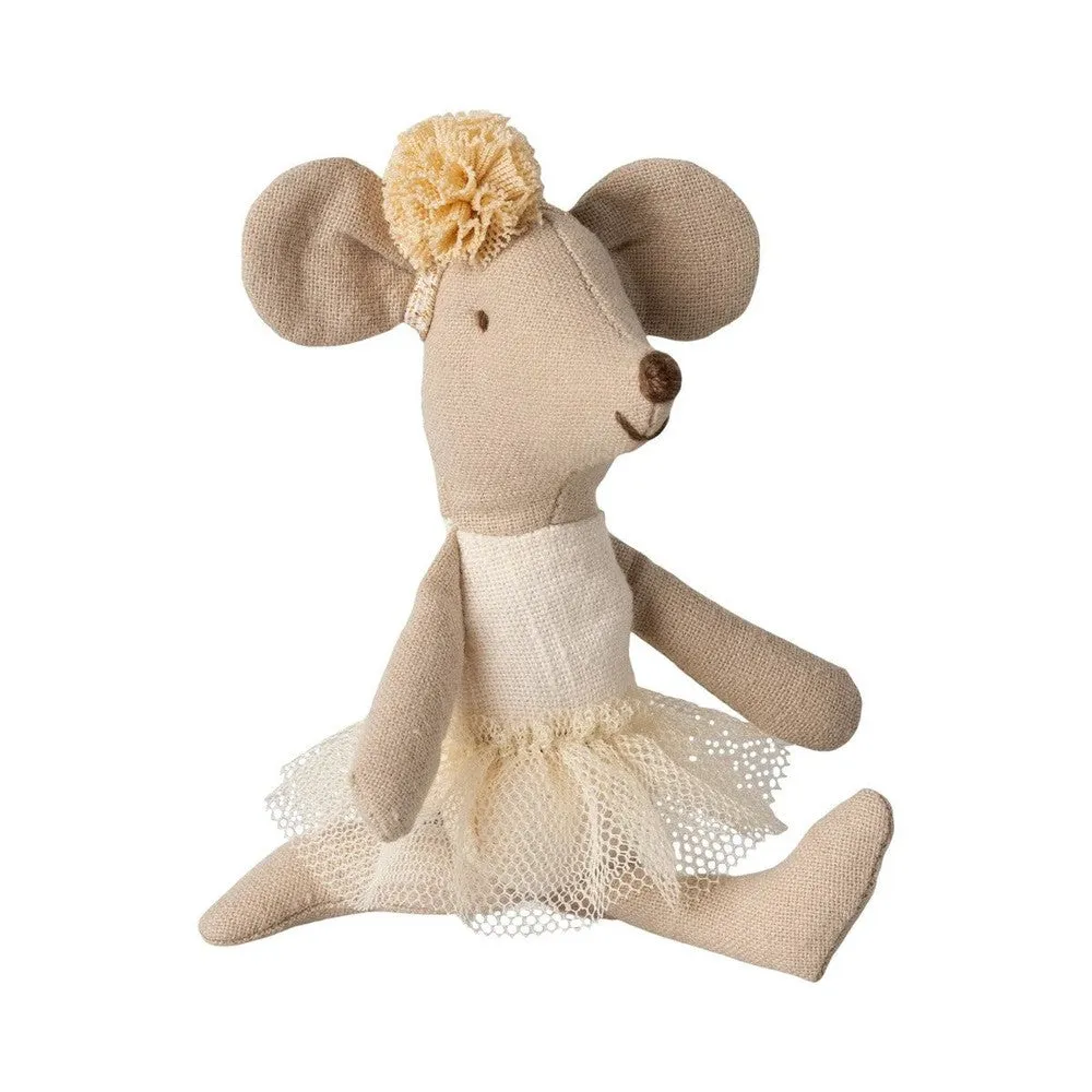 Maileg ballerina mouse, little sister off white 2024