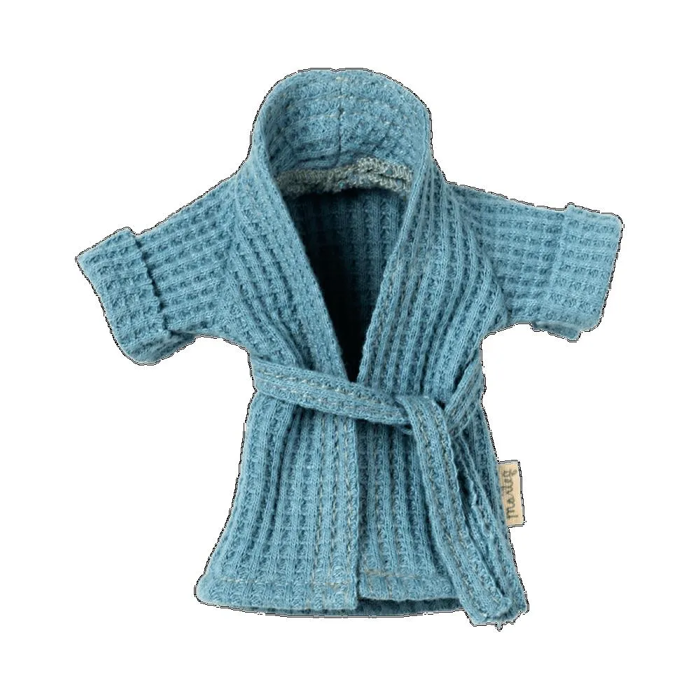 Maileg bathrobe - dusty blue