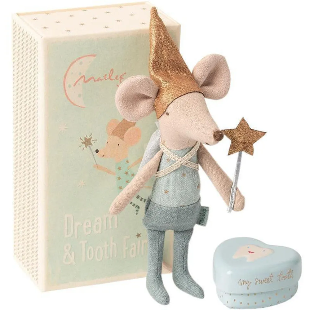 Maileg big brother tooth fairy with blue tin