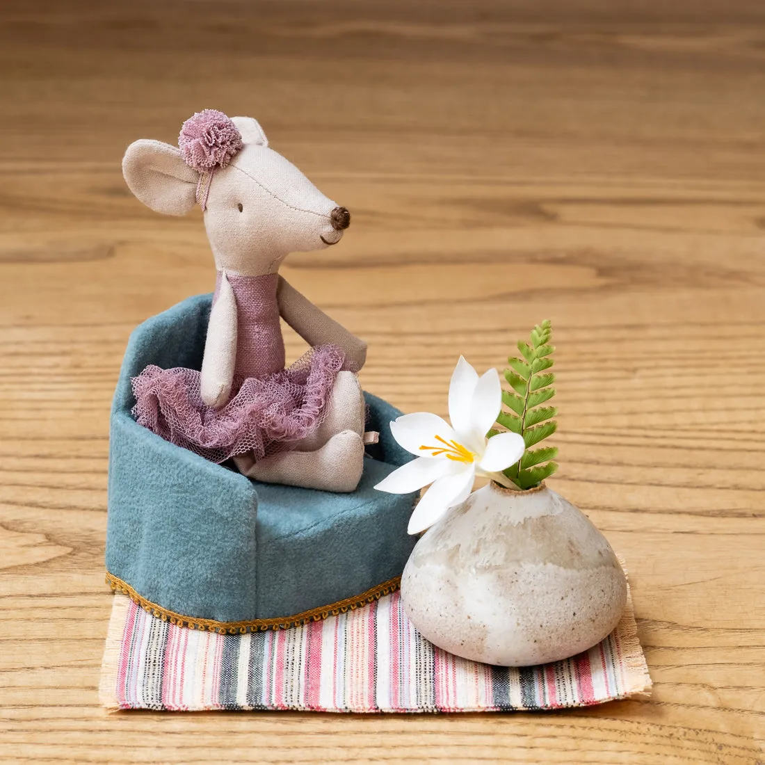 Maileg big sister ballerina mouse - heather