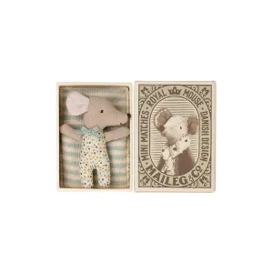 Maileg boy sleepy/wakey mouse in box 2022