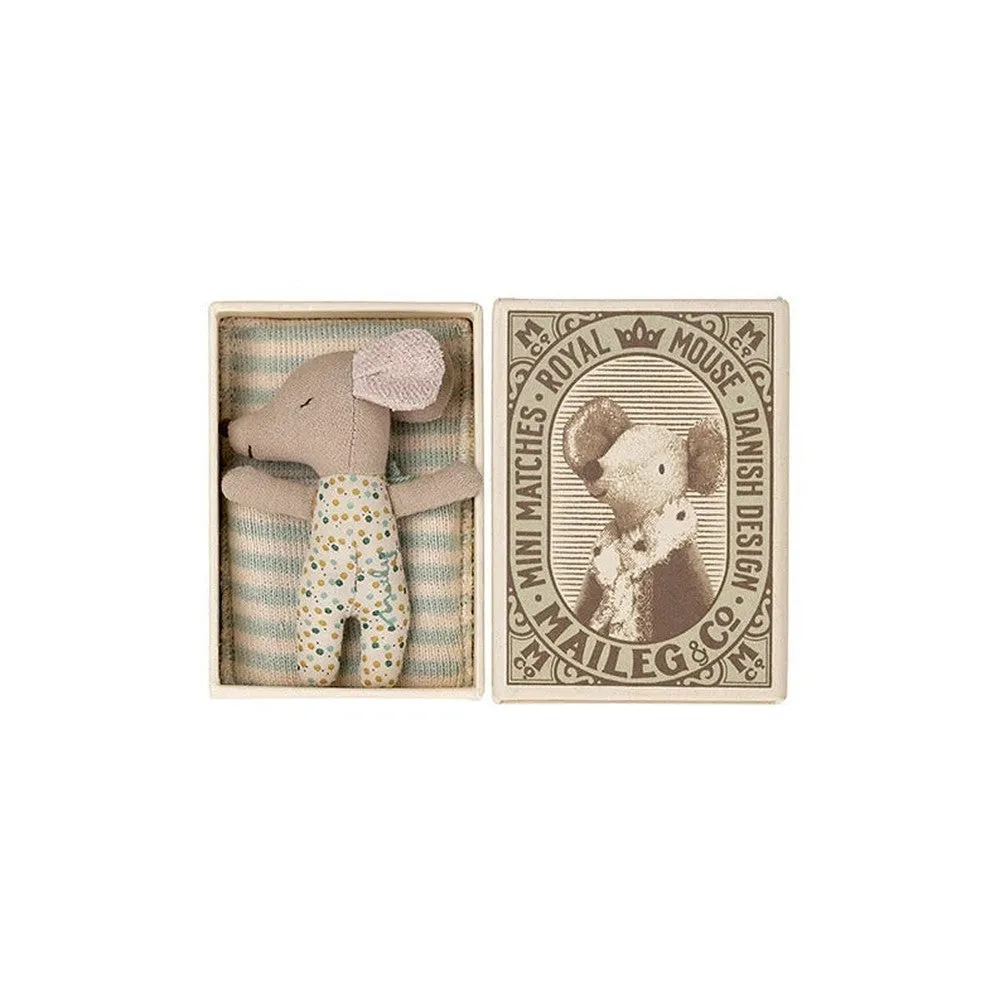 Maileg boy sleepy/wakey mouse in box 2022