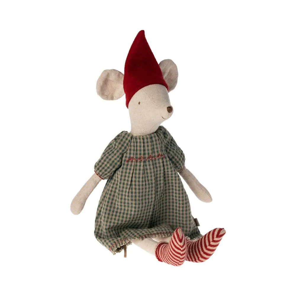 Maileg christmas girl mouse - medium 2023