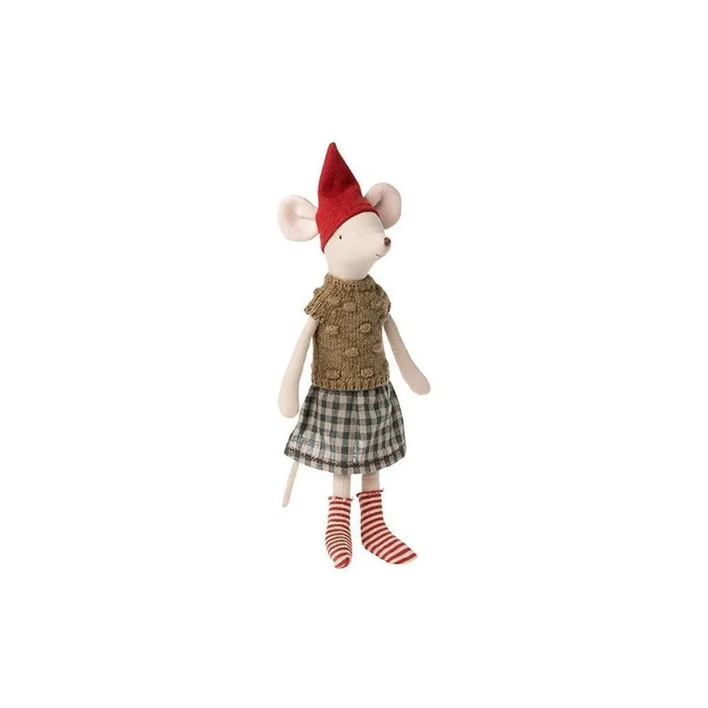 Maileg christmas girl mouse - medium
