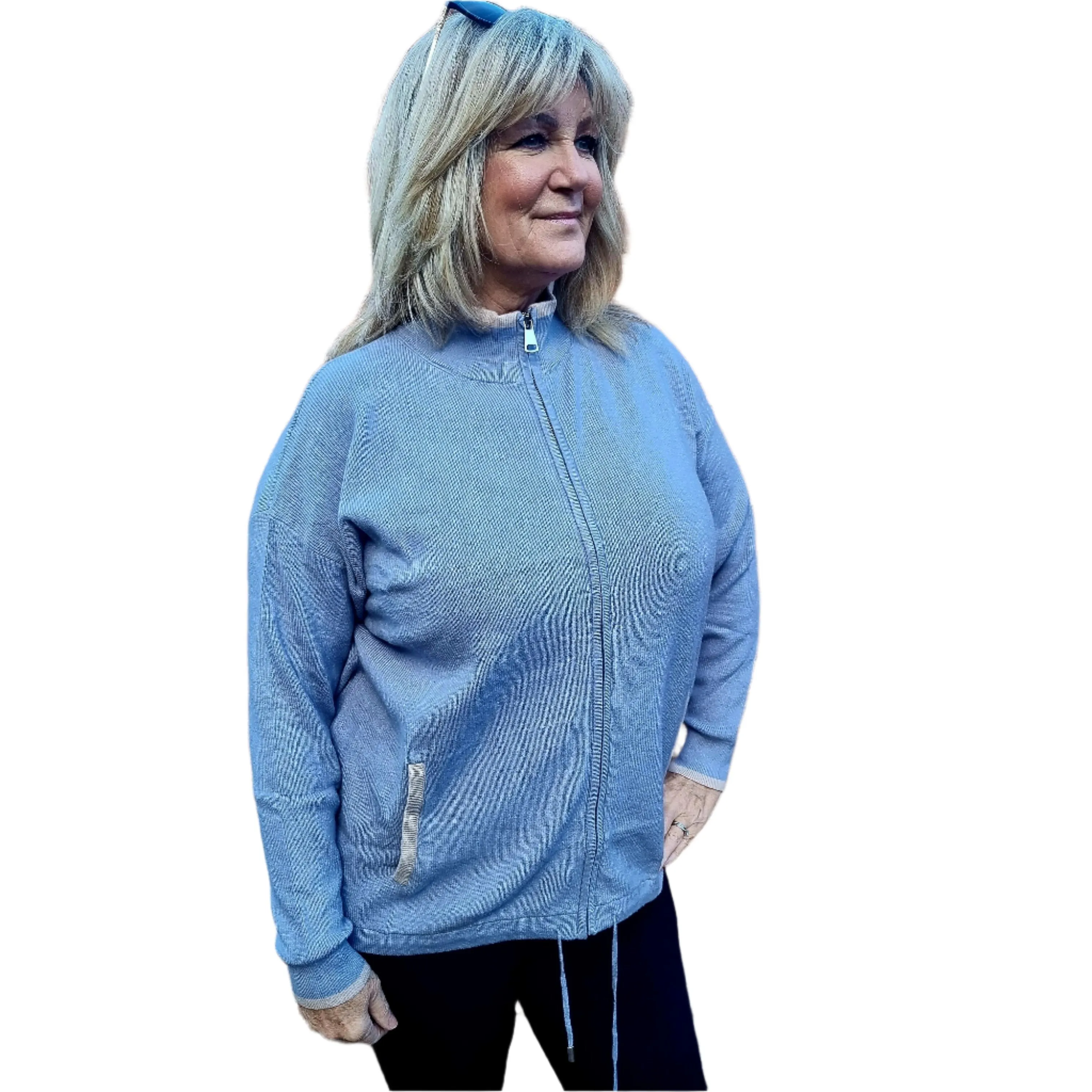 Malissa J Two pocket zip jacket