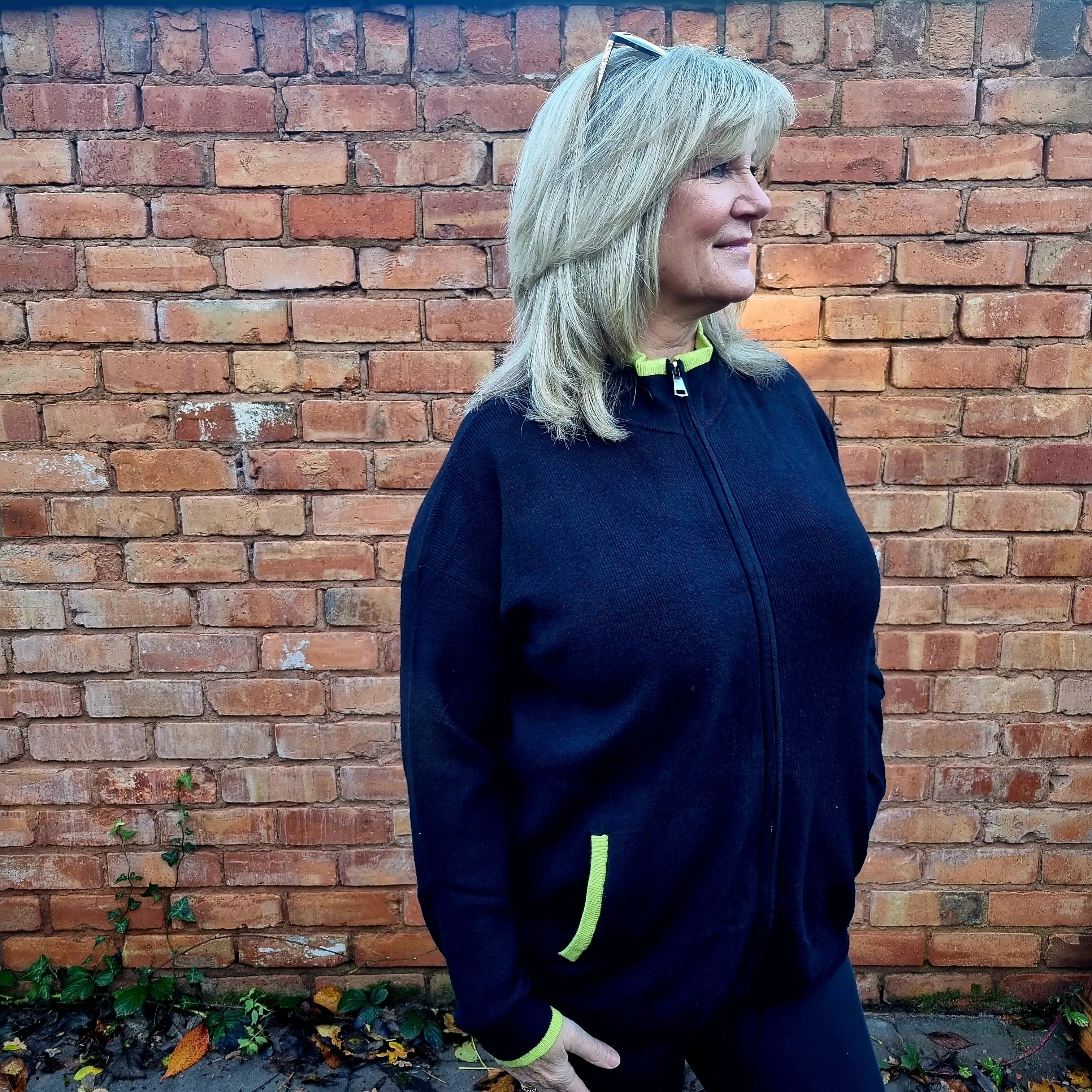 Malissa J Two pocket zip jacket