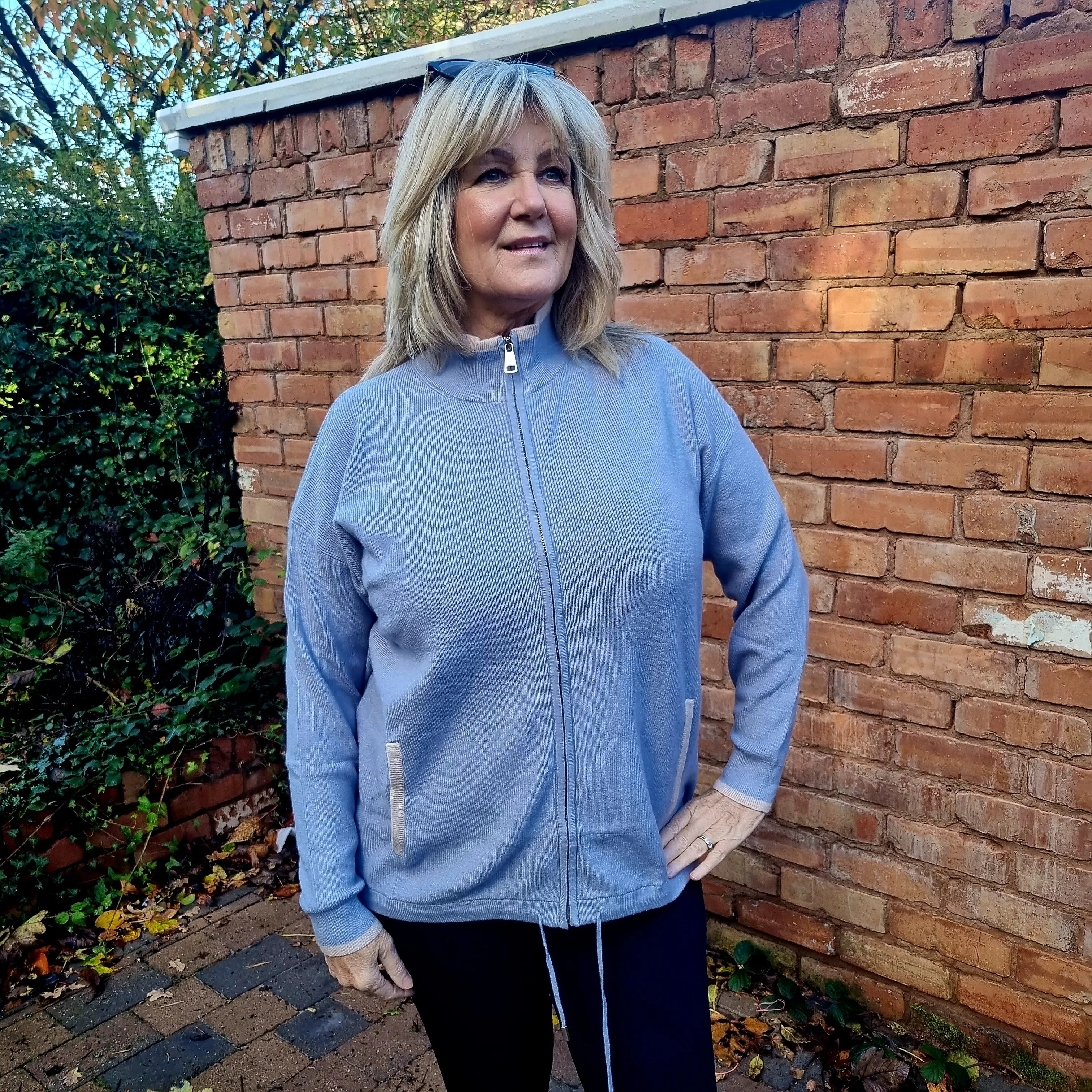 Malissa J Two pocket zip jacket