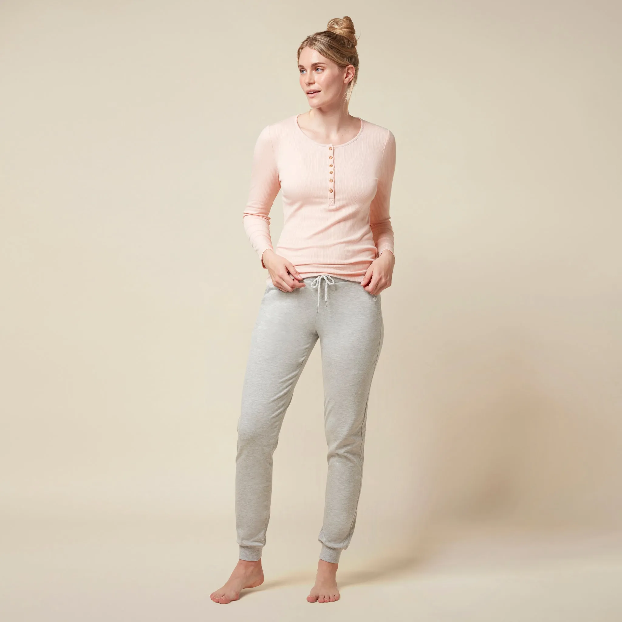 Mama Ribbed Long Sleeve T-Shirt & Joggers Outfit