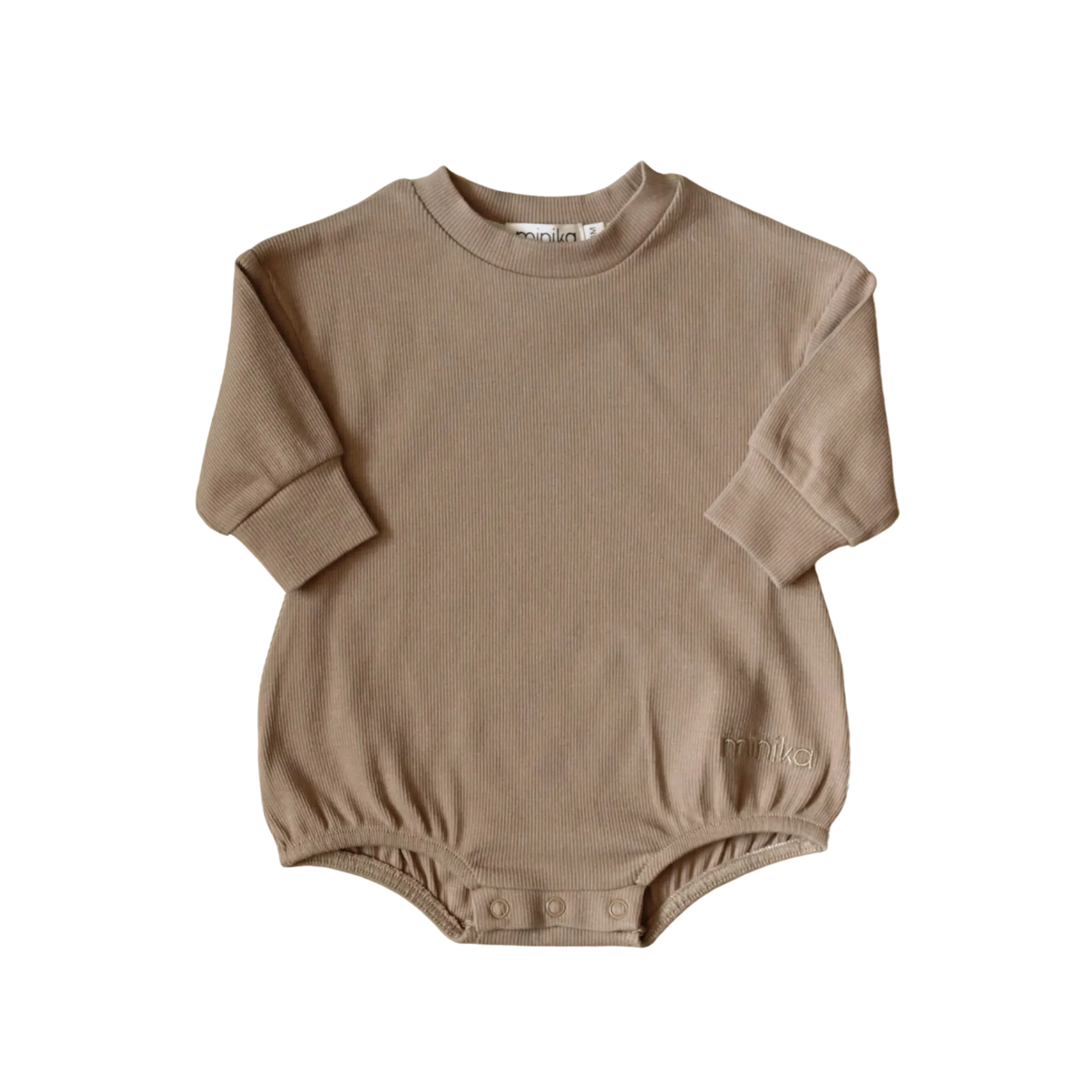 MINIKA Bubble Romper - Taupe