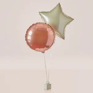 Moon and Stars Balloon Bouquet - Rose Gold