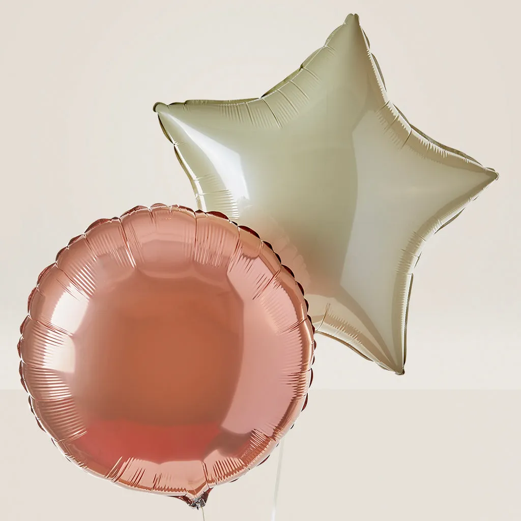 Moon and Stars Balloon Bouquet - Rose Gold