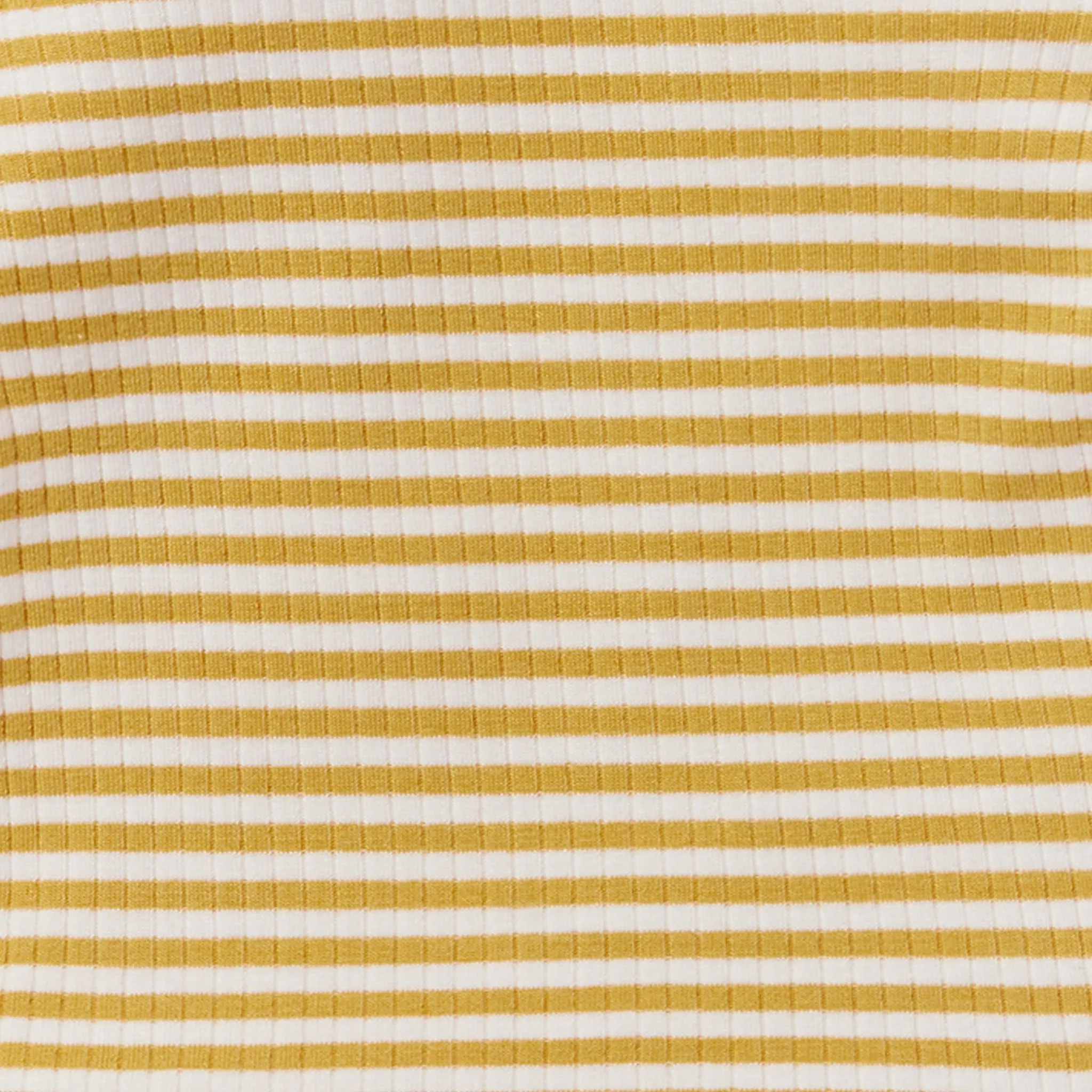 Mustard Stripe Ribbed Long Sleeve Bodysuit