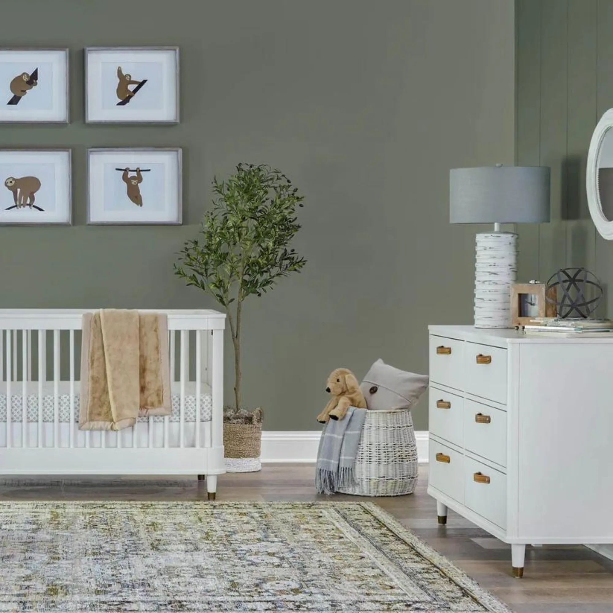 NAMESAKE Tanner 3-in-1 Convertible Crib - Warm White