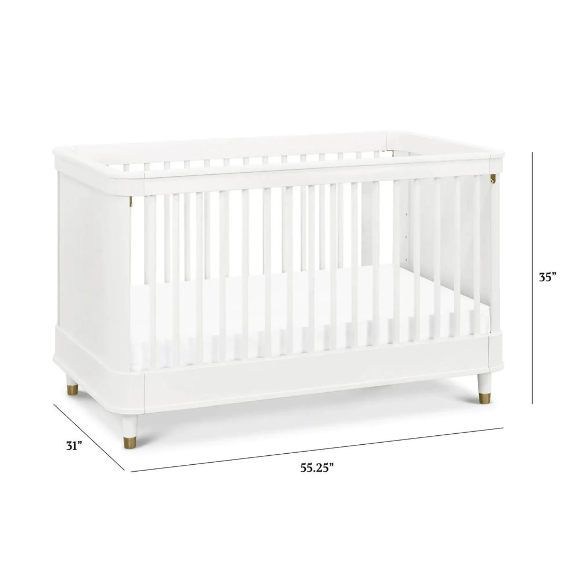 NAMESAKE Tanner 3-in-1 Convertible Crib - Warm White