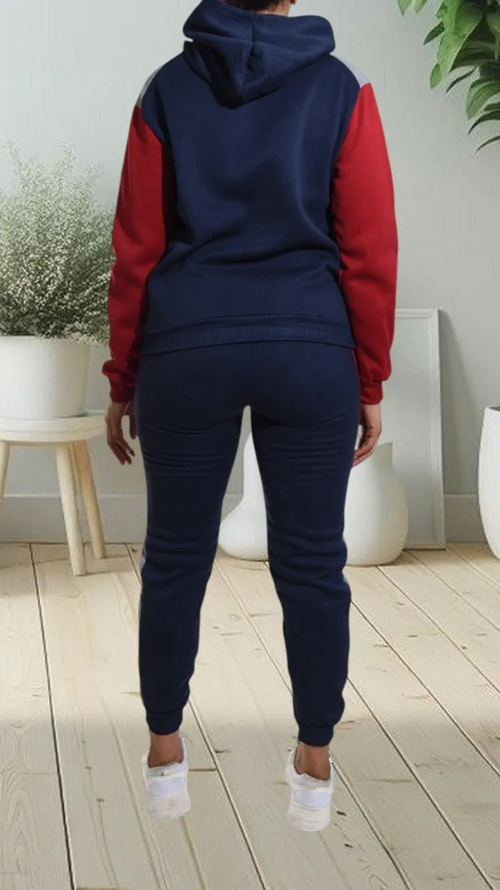 Navy Fleece Tracksuit