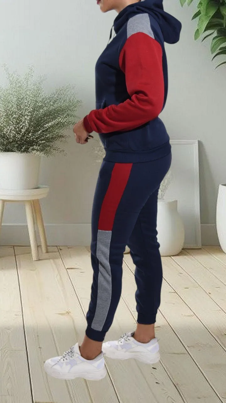 Navy Fleece Tracksuit
