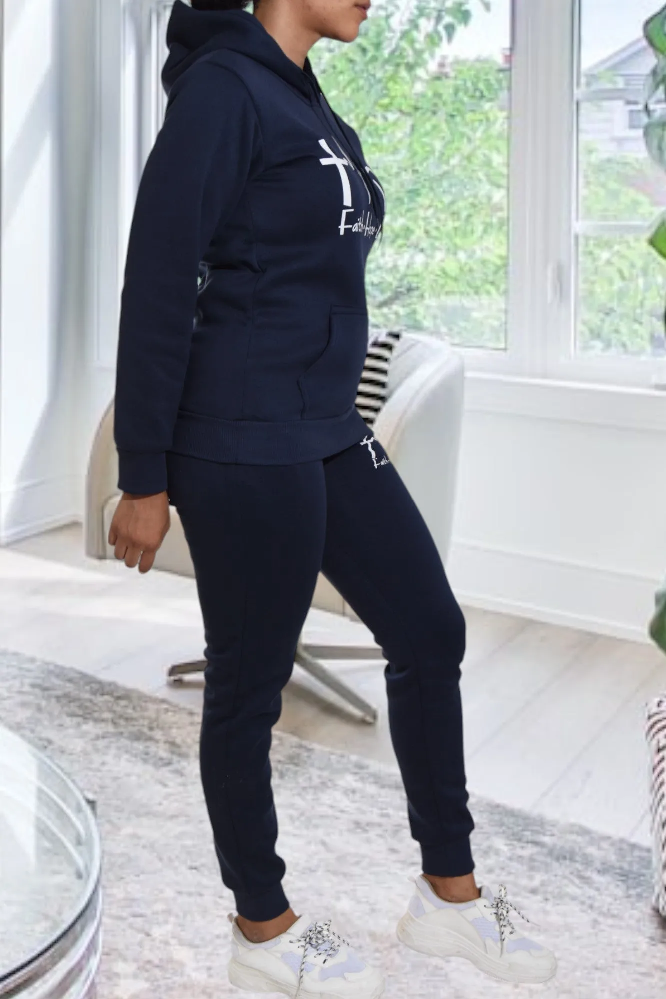 Navy Love Fleece Tracksuit