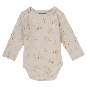 NOPPIES Romper Beckemeyer Long Sleeve - Oatmeal