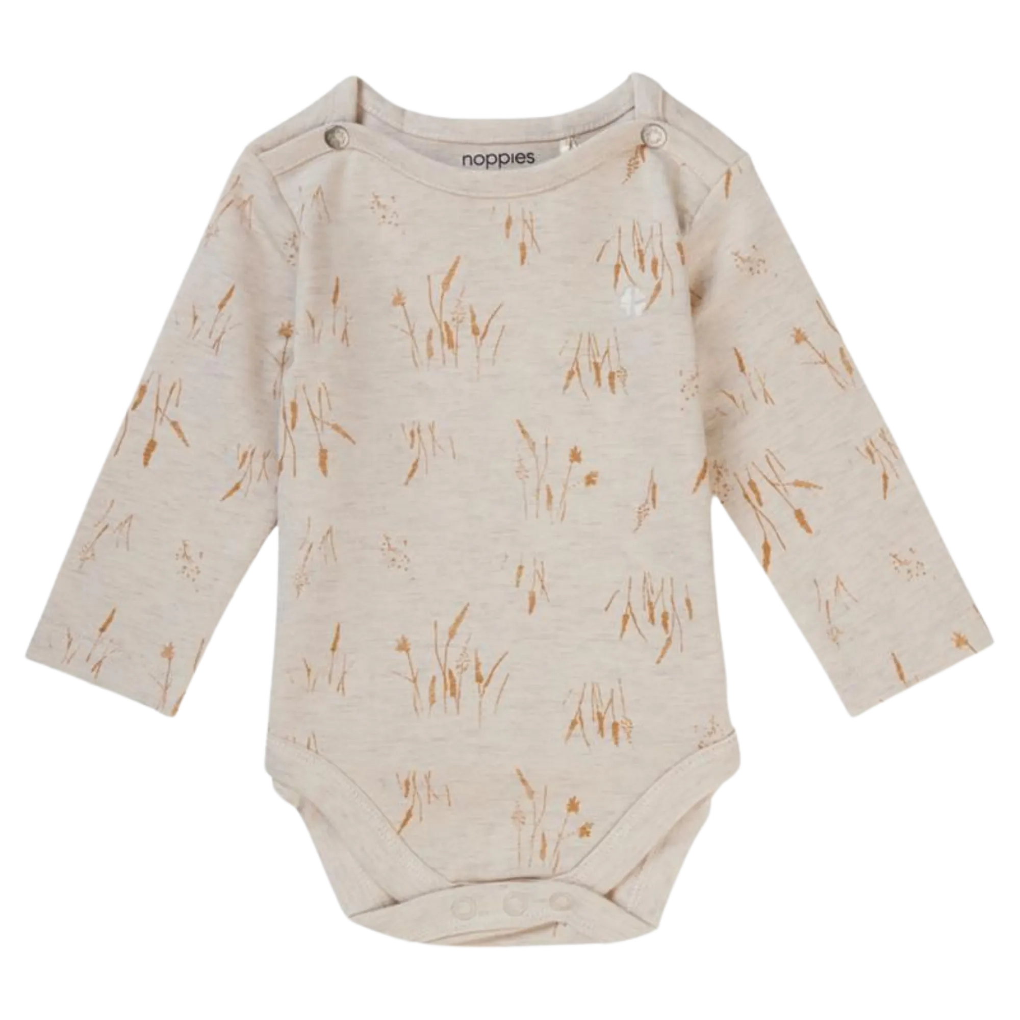 NOPPIES Romper Beckemeyer Long Sleeve - Oatmeal