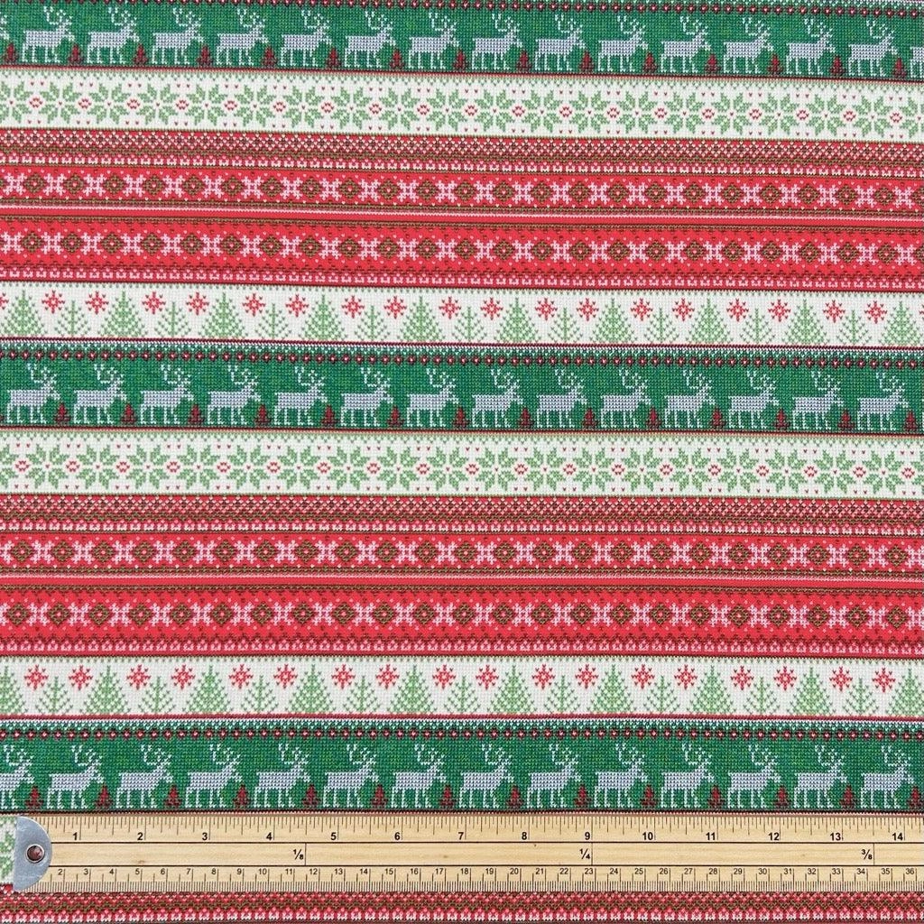 Nordic Sweater Design Brushed French Terry Fabric
