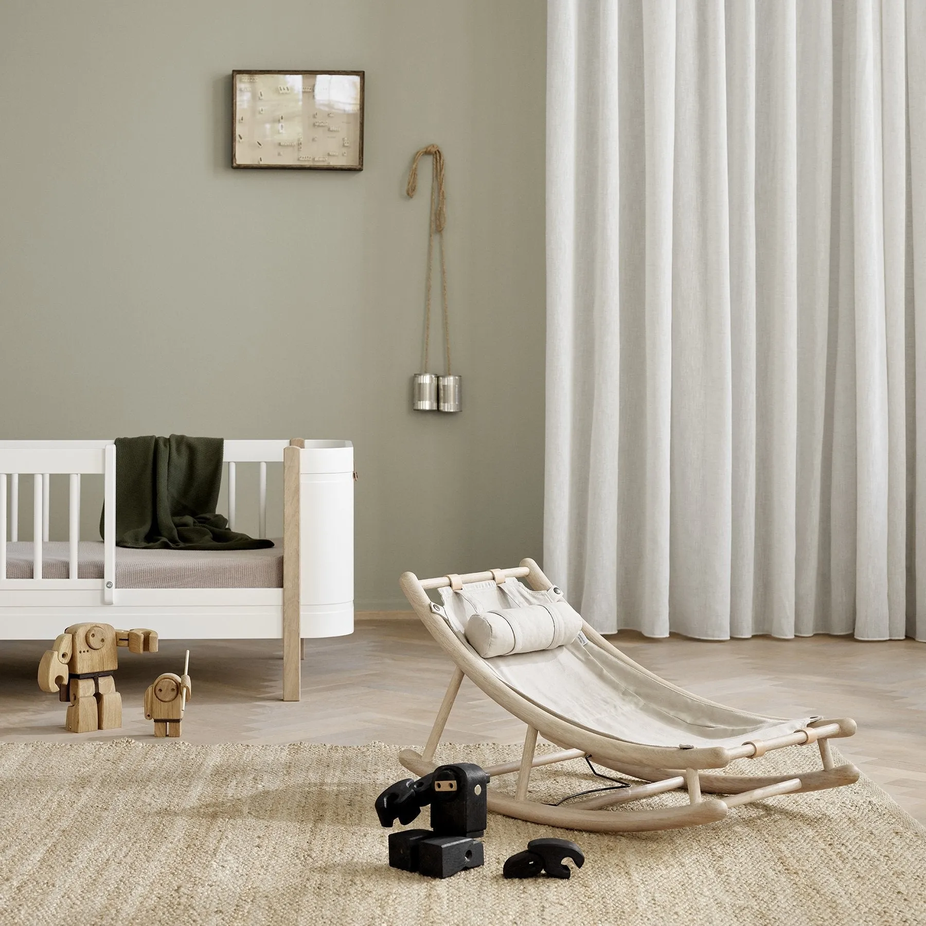 Oliver, WOOD BABY & TODDLER ROCKER, OAK