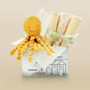 Ollie Octopus New Baby Gift Set, Neutral