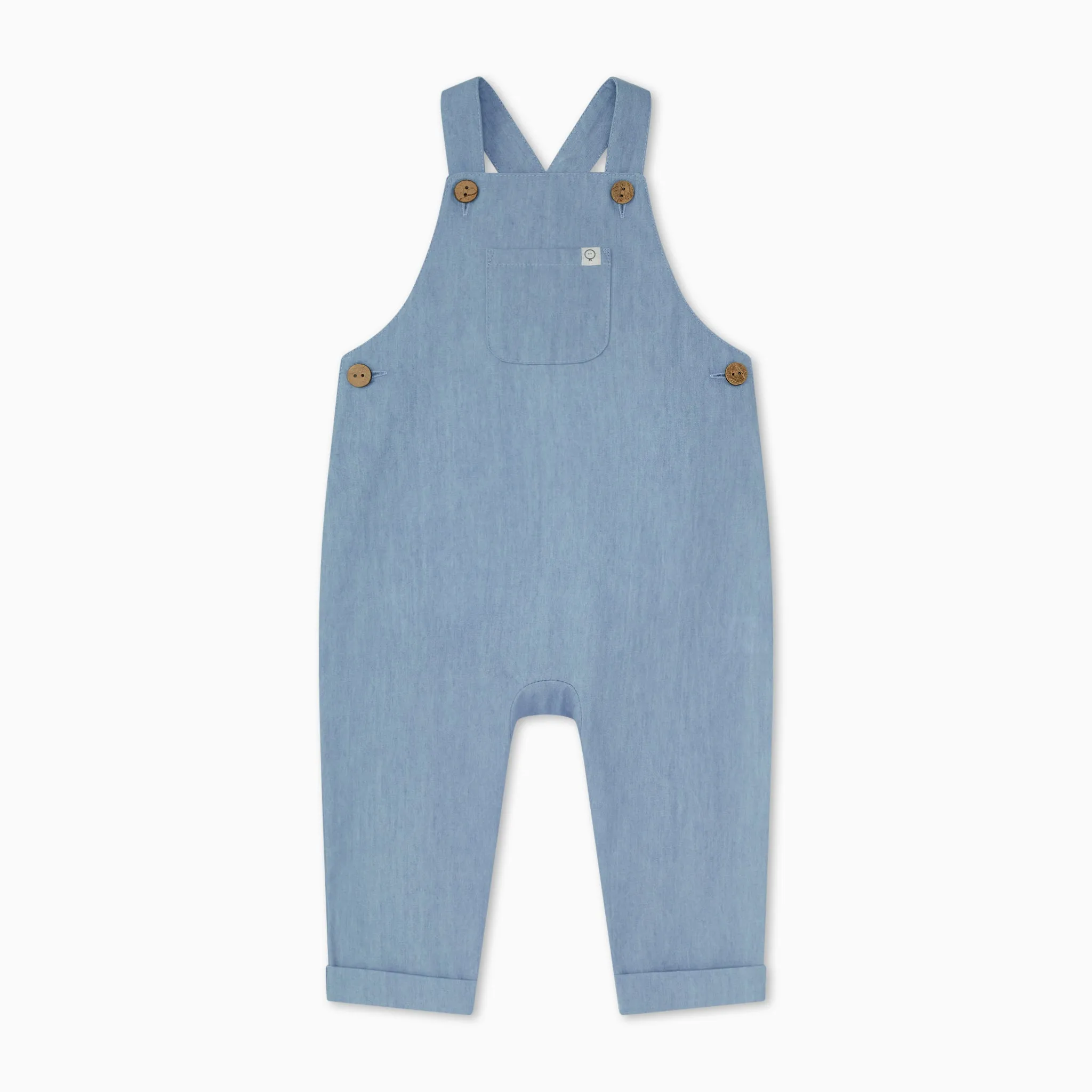 Organic Cotton Chambray Dungarees