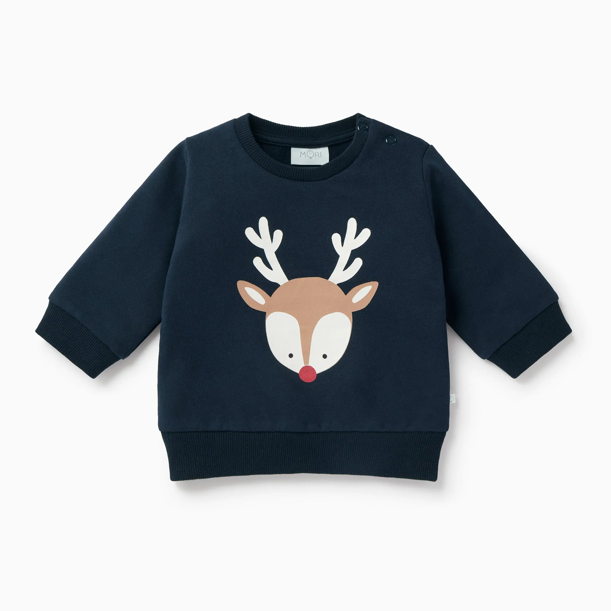 Organic Cotton Reindeer Sweatshirt & Joggers Outfit