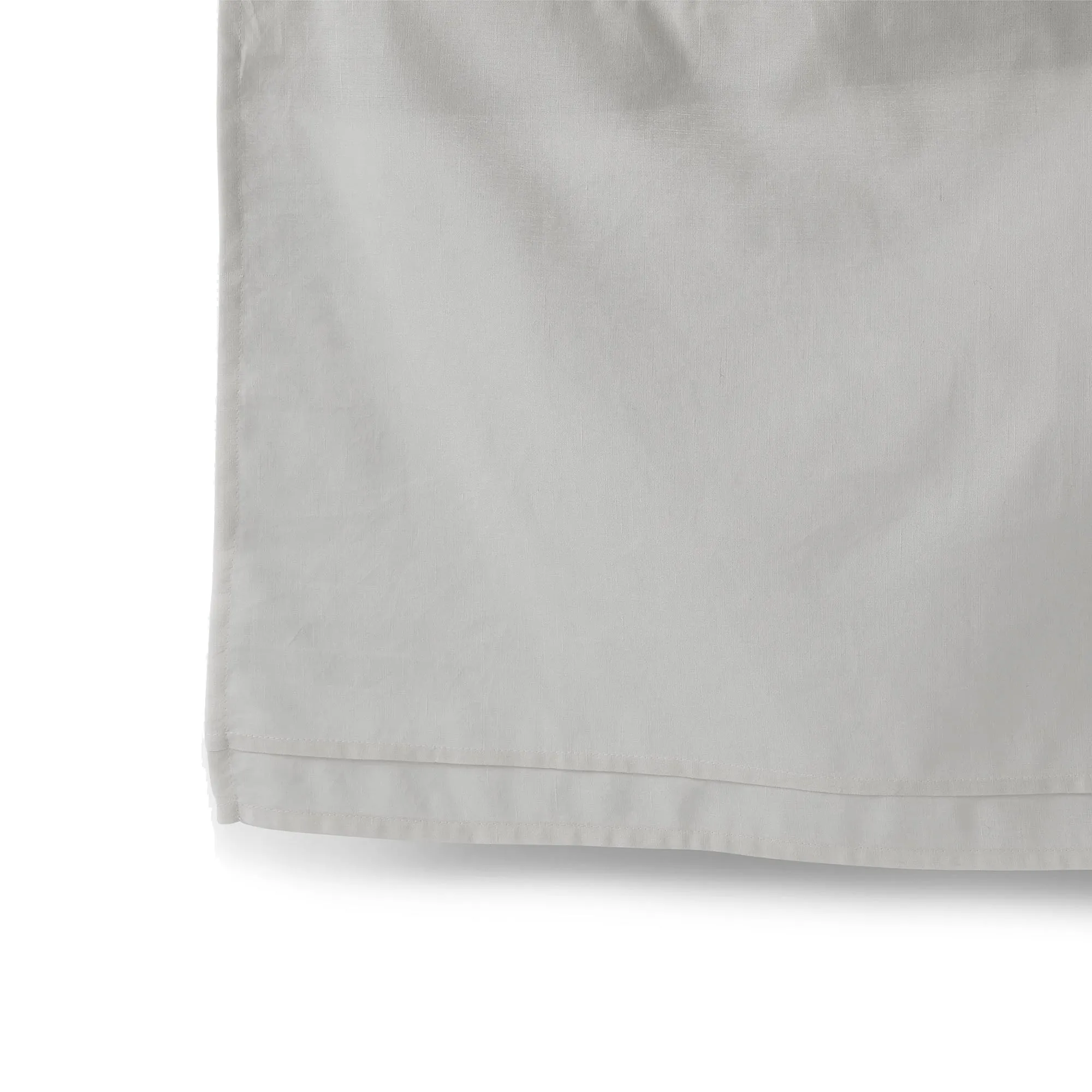 PEHR Cotton Linen Crib Skirt - Light Grey