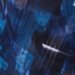 Printed Semi Sheer Asymmetric Tunic Top
