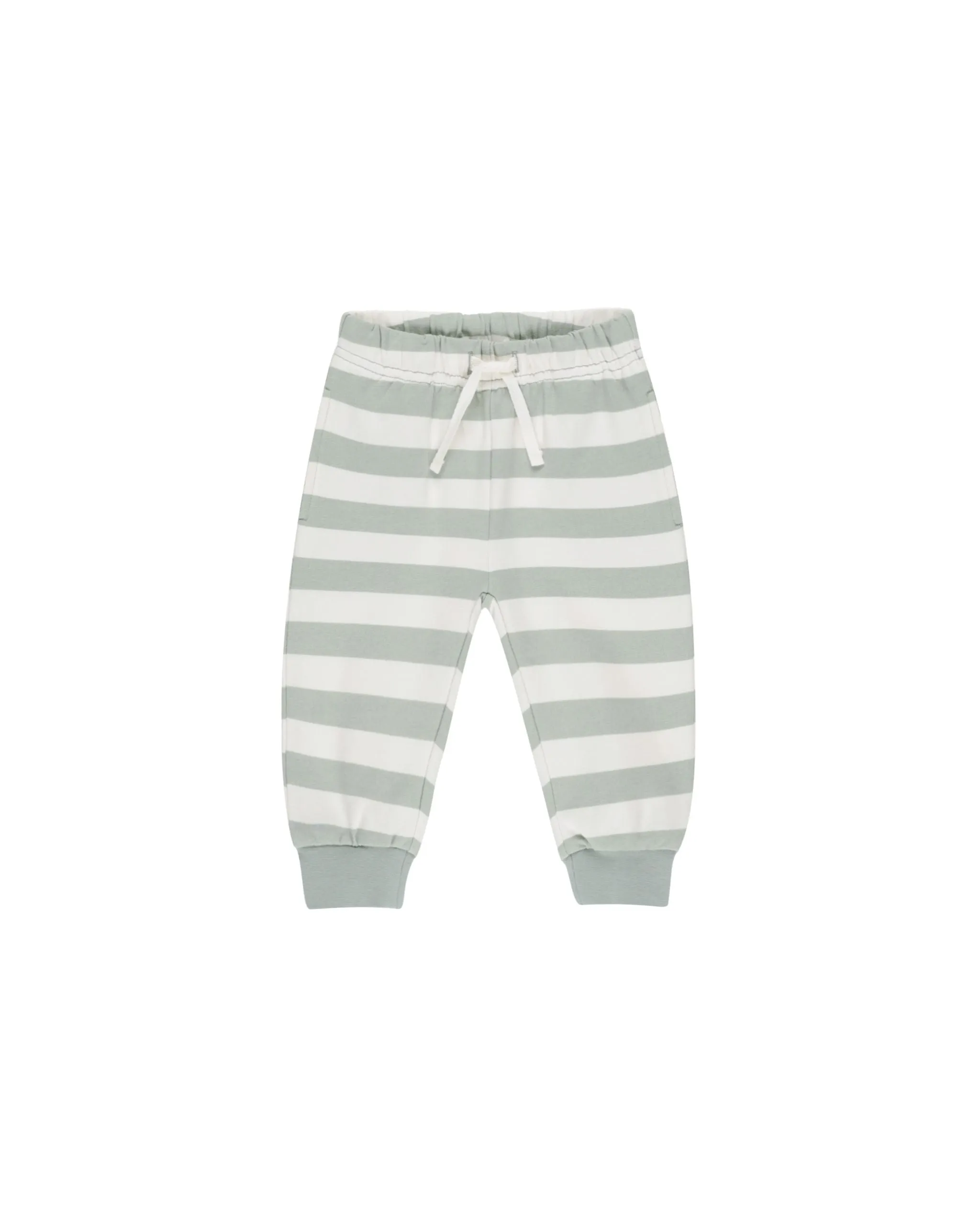 Relaxed Sweatpants Sage Stripe