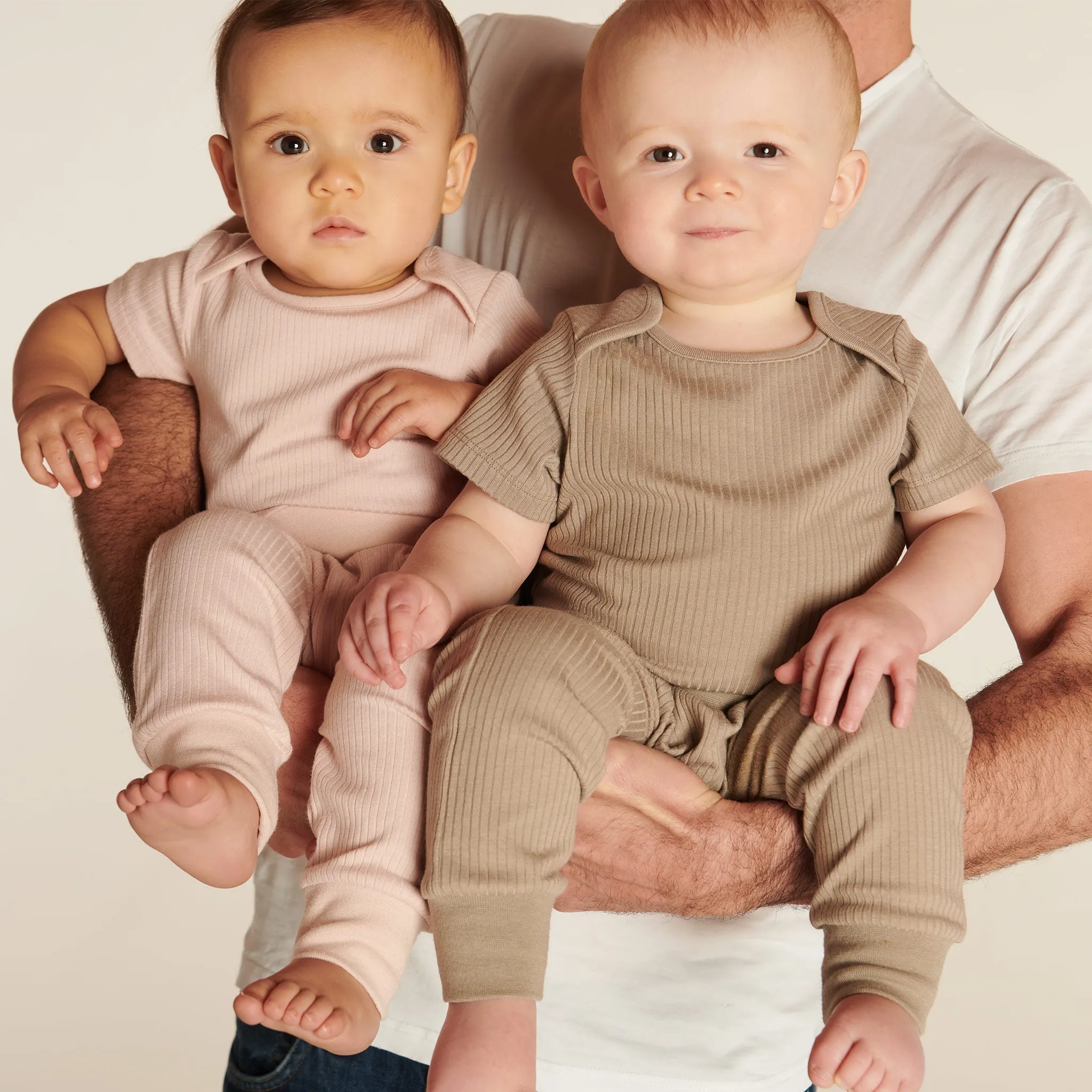Short Sleeve Bodysuit & Ribbed Joggers 2 Pack