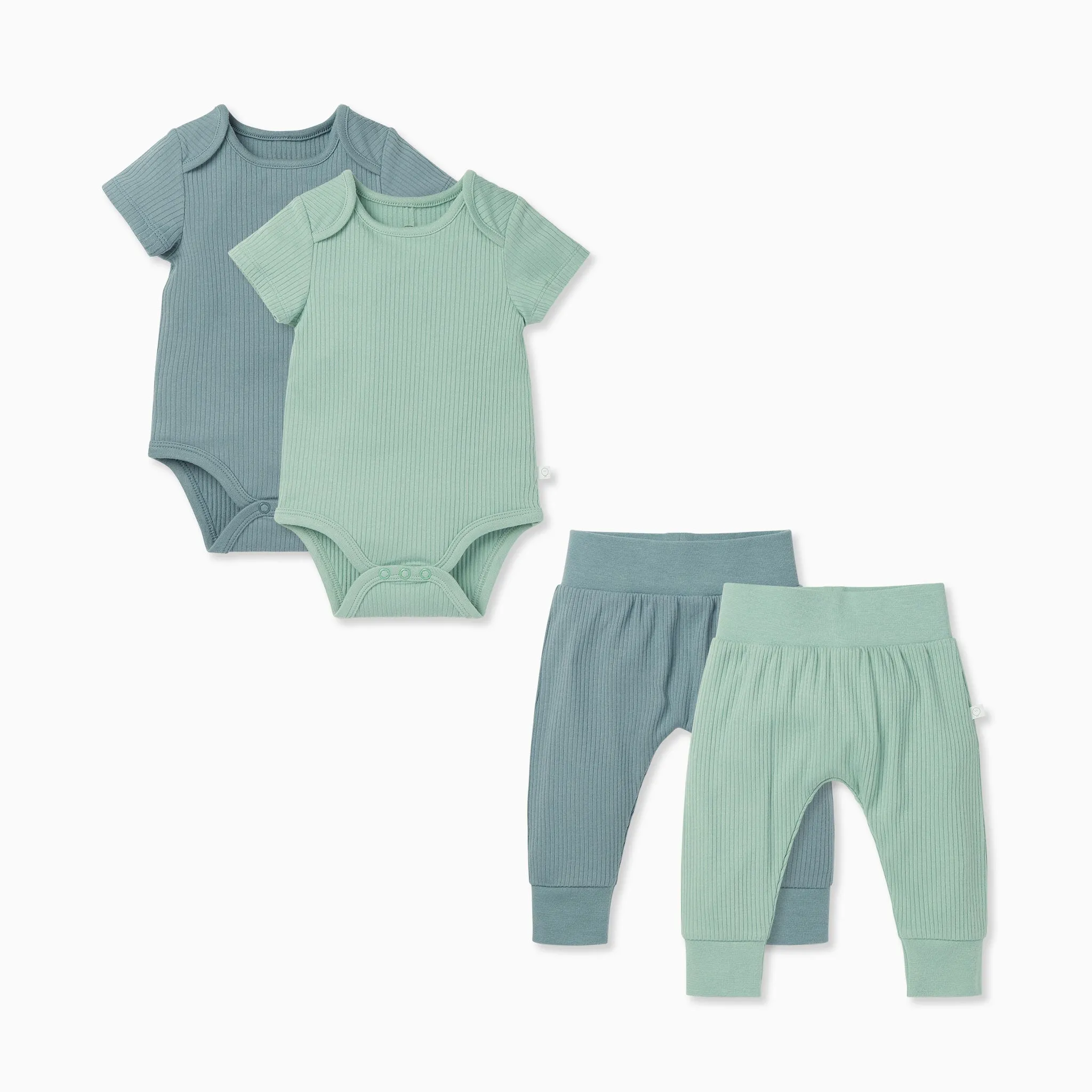 Short Sleeve Bodysuit & Ribbed Joggers 2 Pack