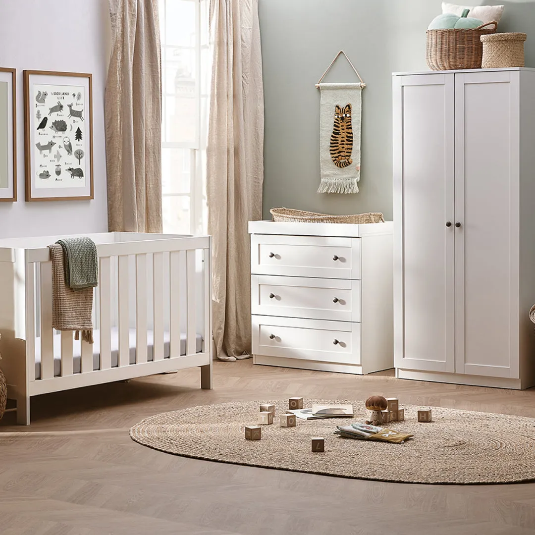 Silver Cross Bromley 3 Piece Nursery Set - White