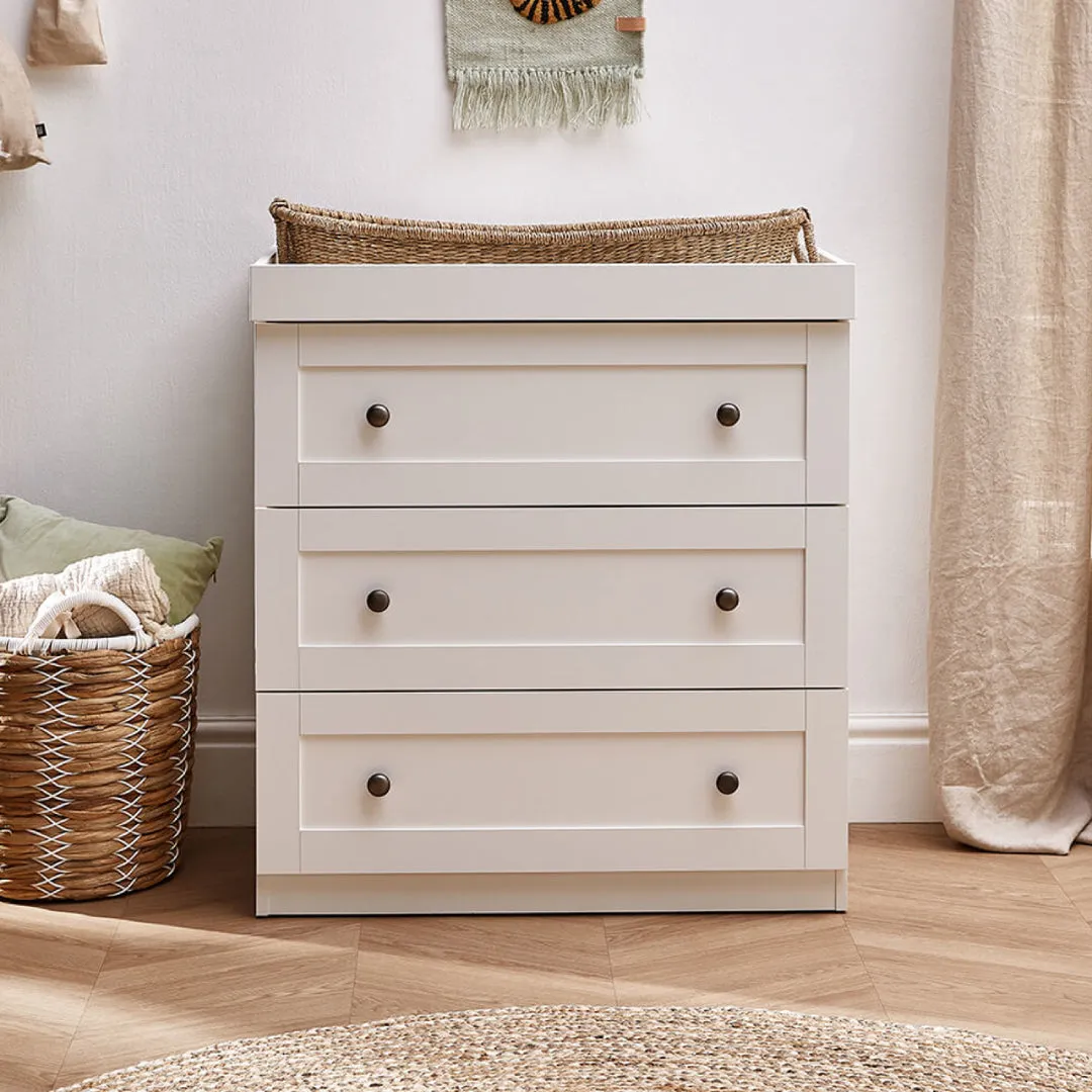 Silver Cross Bromley 3 Piece Nursery Set - White