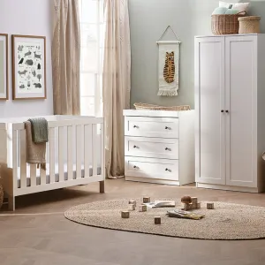 Silver Cross Bromley 3 Piece Nursery Set - White