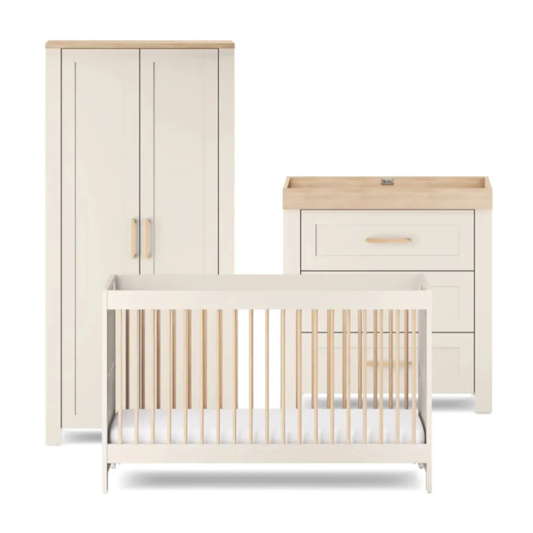 Silver Cross Seville 3 Piece Nursery Set - Cashmere Oak
