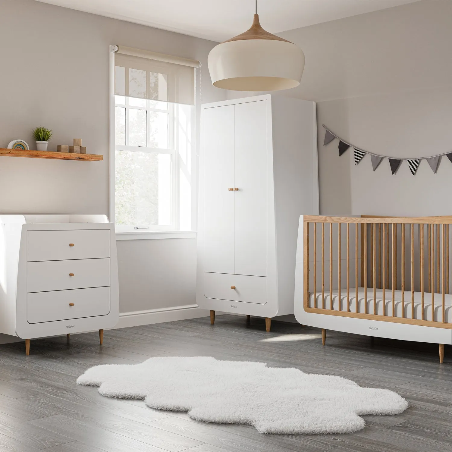 SnuzKot, Skandi Natural 3 Piece Nursery Furniture Set