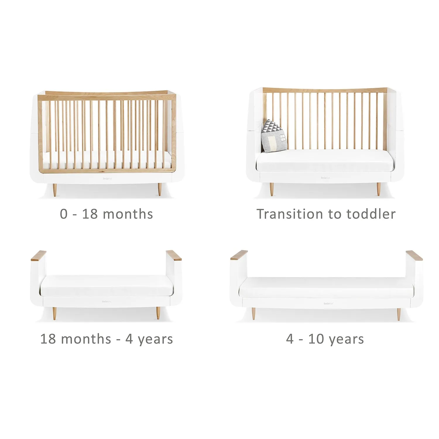 SnuzKot, Skandi Natural 3 Piece Nursery Furniture Set