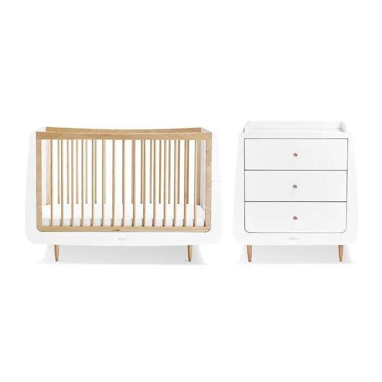 SnuzKot, Skandi Natural 3 Piece Nursery Furniture Set