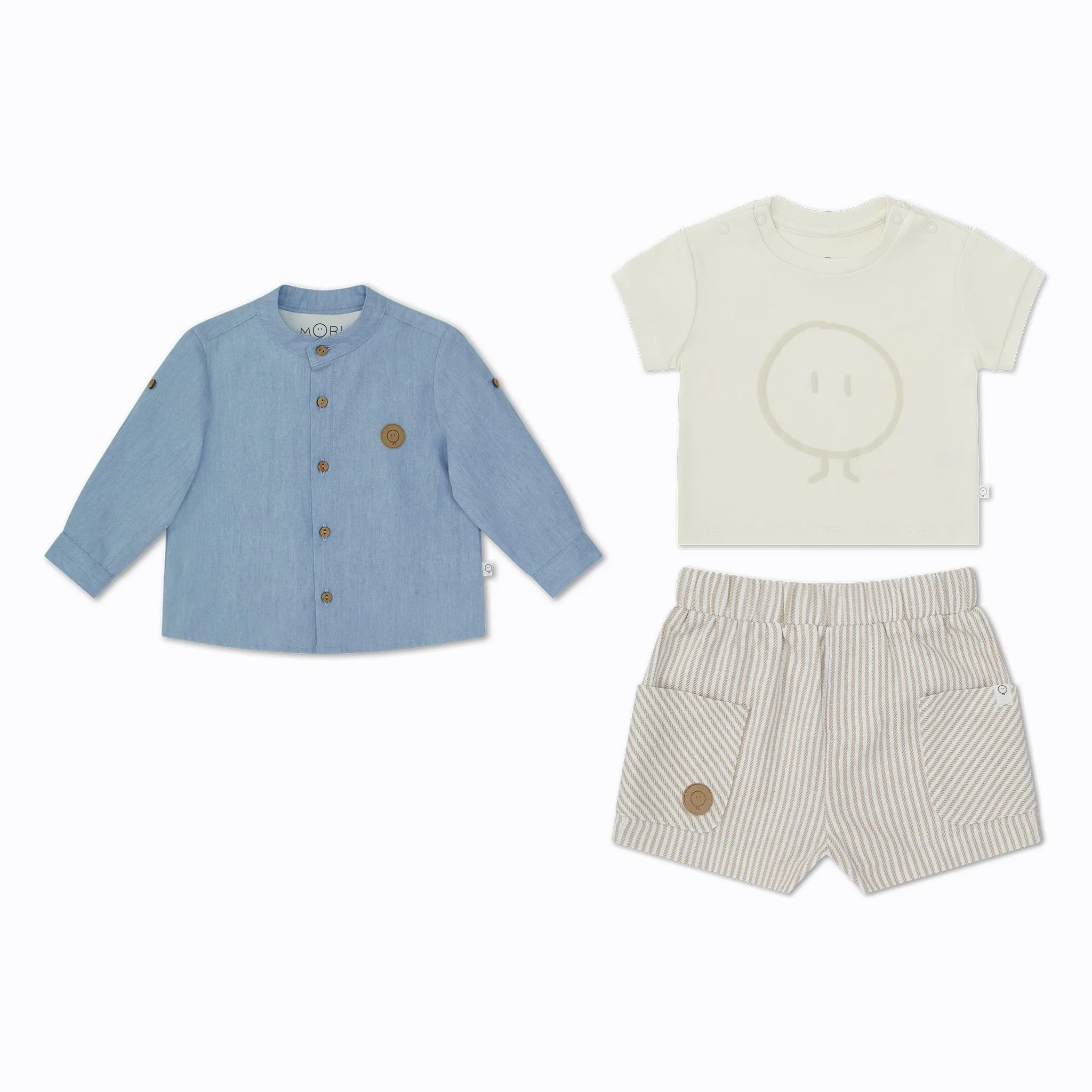 Summer Shirt, T-Shirt & Shorts Outfit