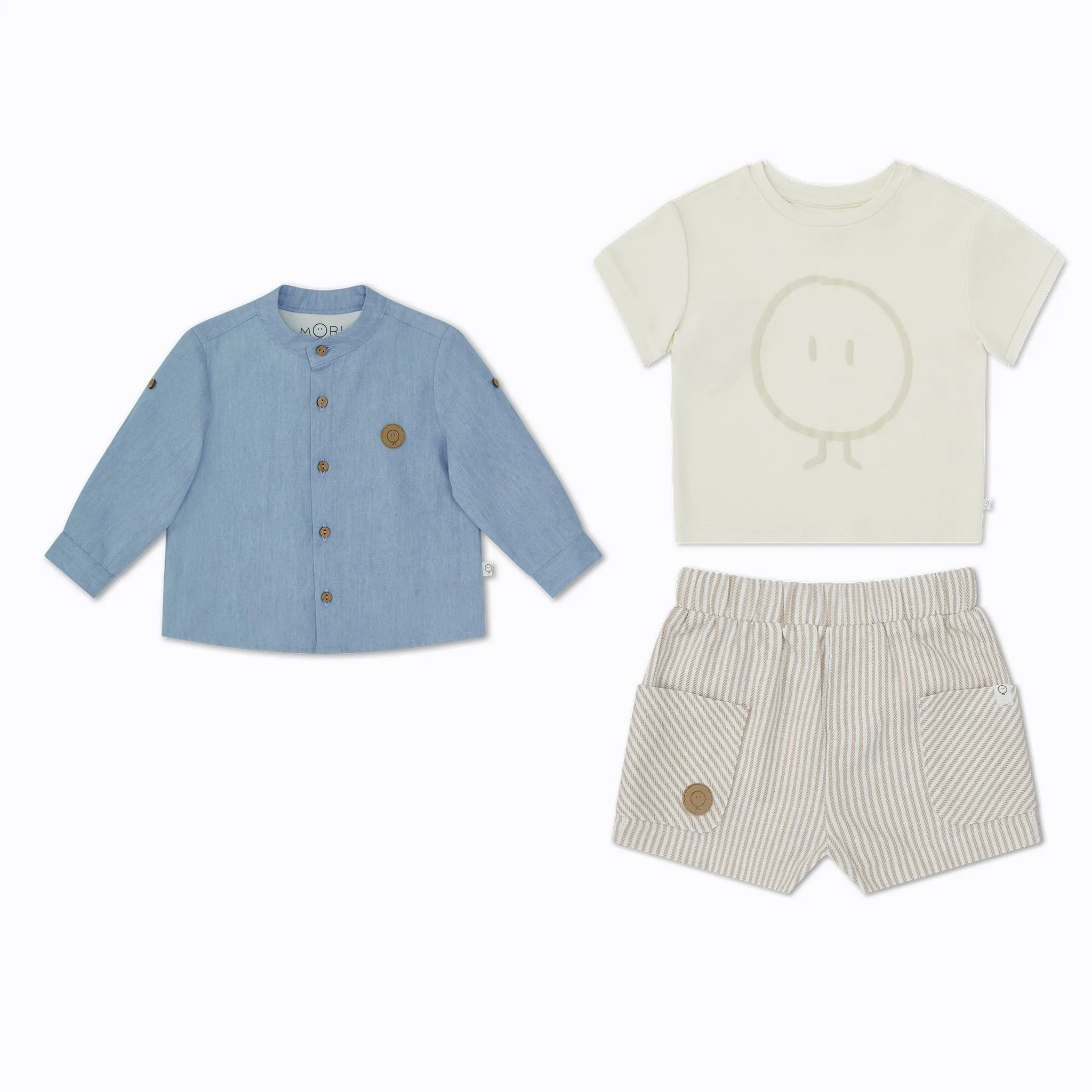Summer Shirt, T-Shirt & Shorts Outfit