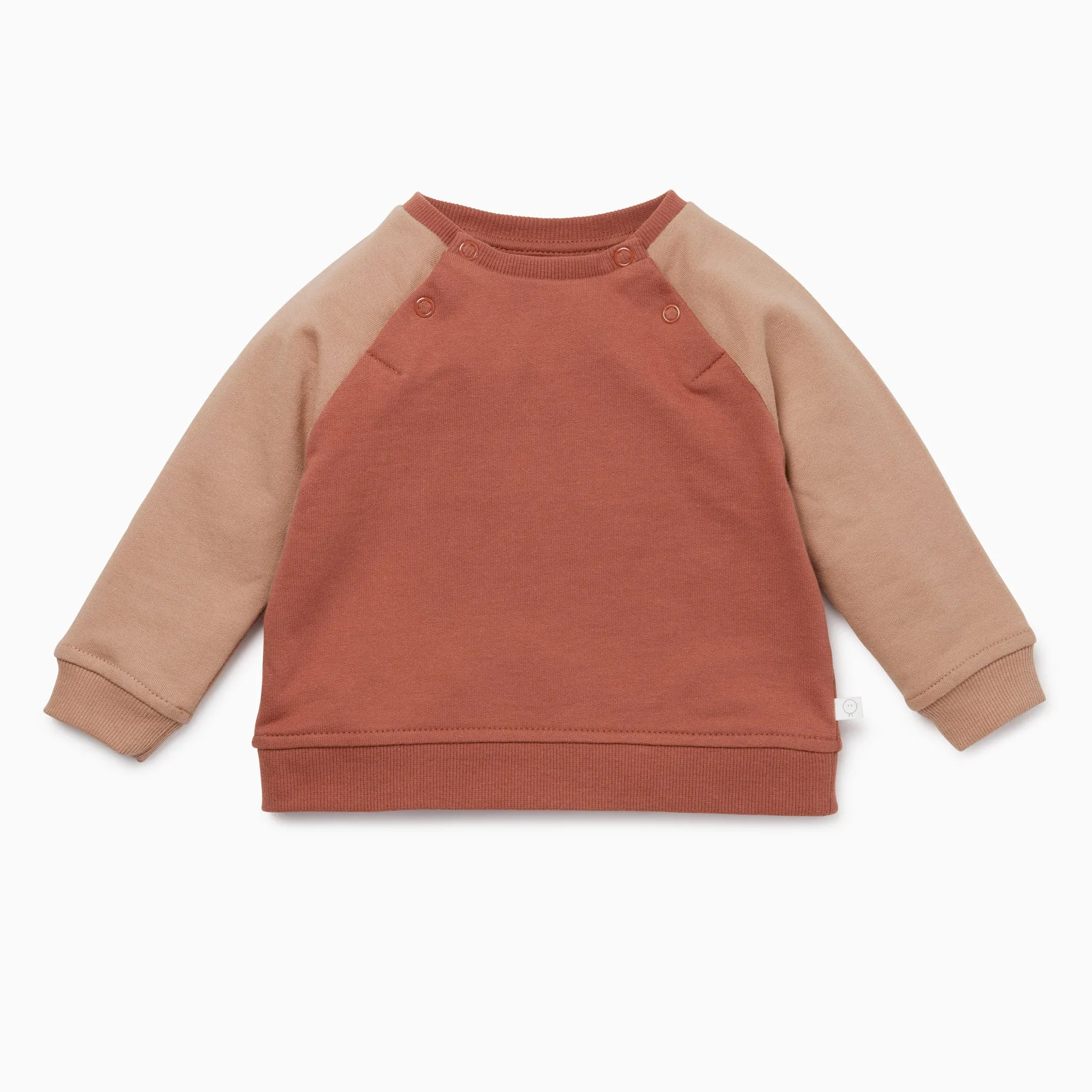 Terracotta Raglan Sweatshirt & Jogger Set