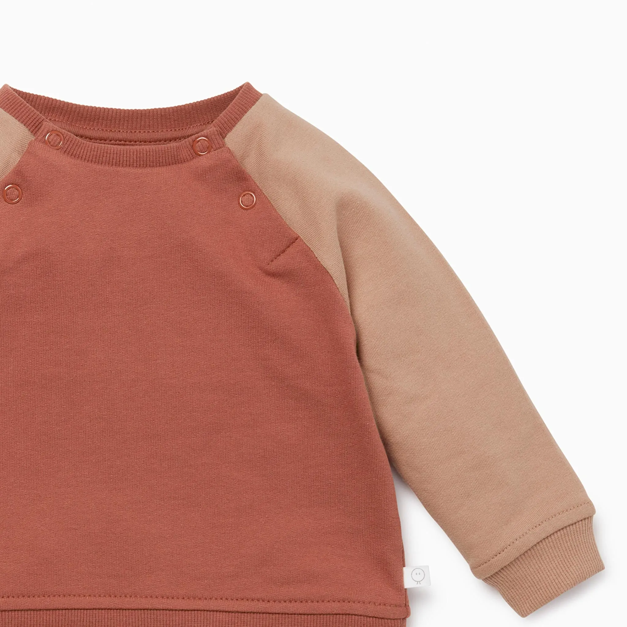 Terracotta Raglan Sweatshirt & Jogger Set