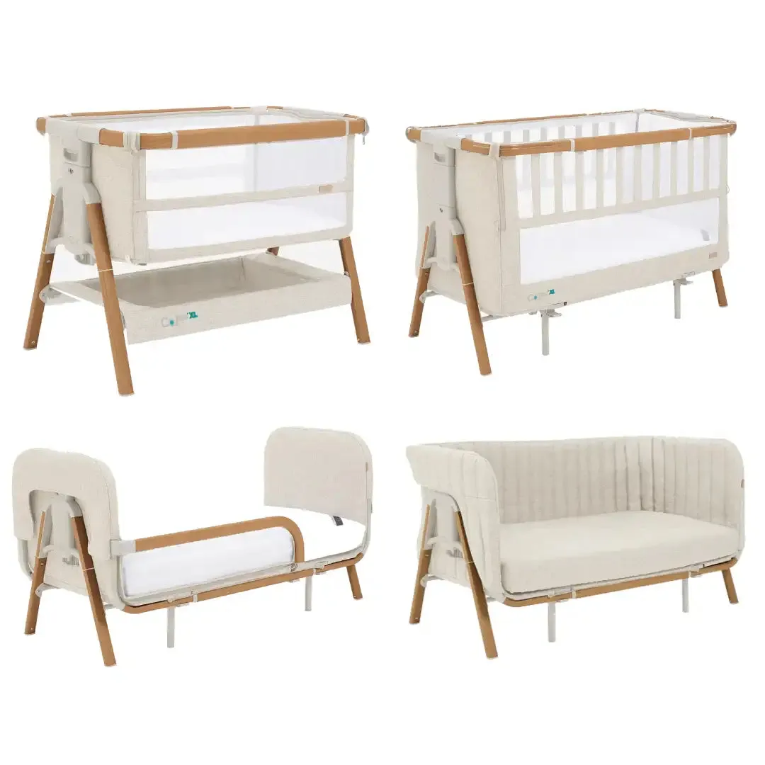 Tutti Bambini CoZee XL Complete Birth to 4  Years Package - Scandinavian Walnut/Ecru